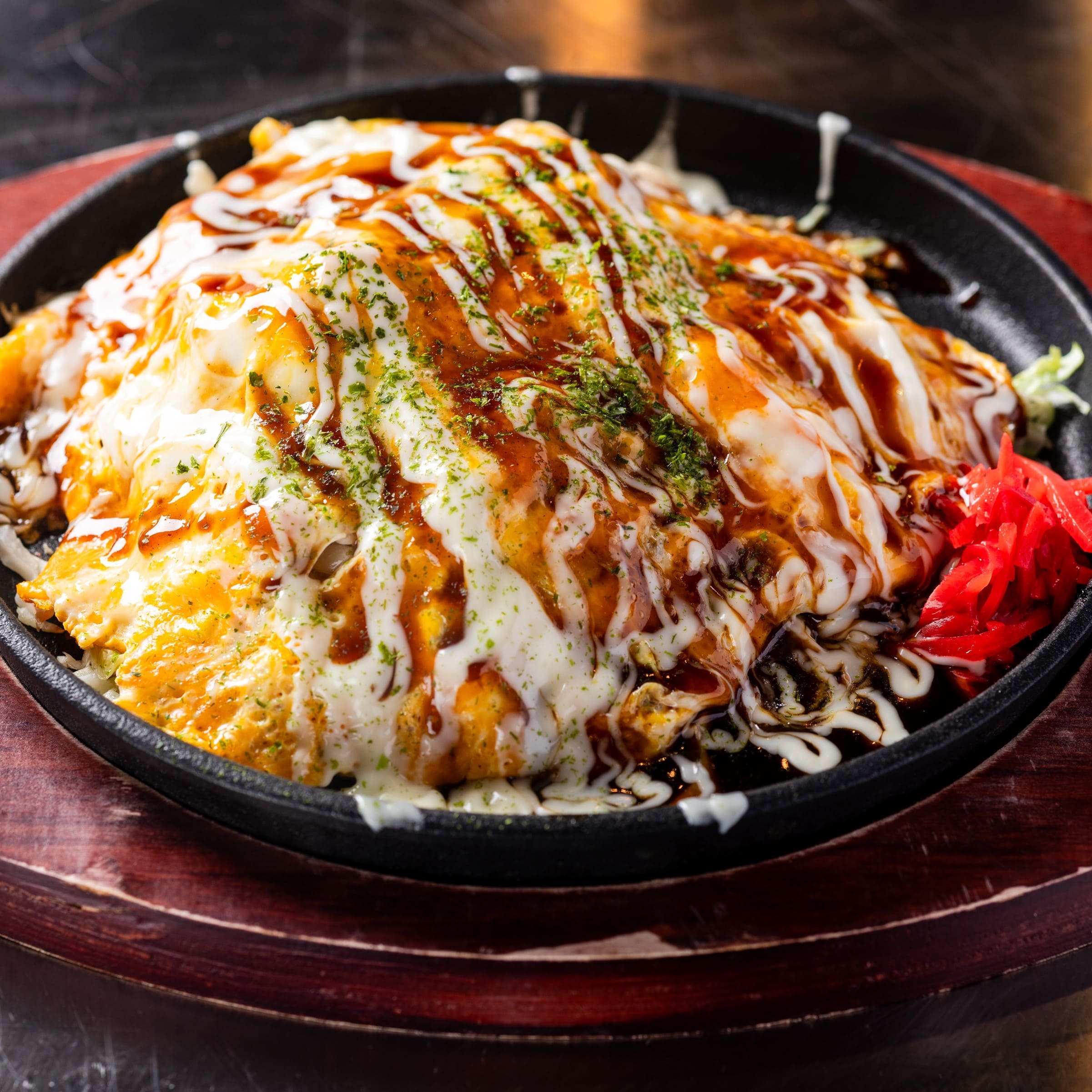 【三大名物】キャベツたっぷりとんぺい焼き風