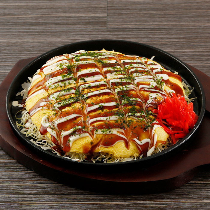 【三大名物】キャベツたっぷりとんぺい焼き風